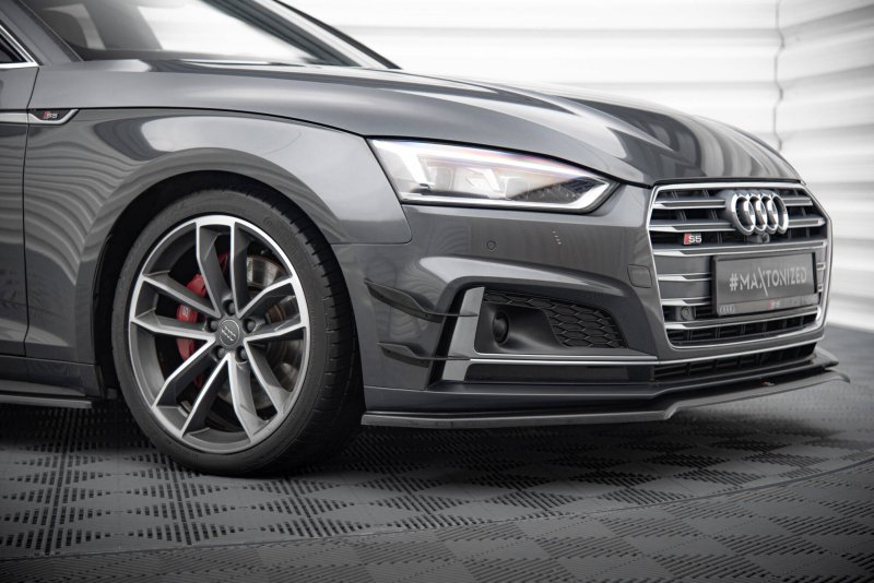 Maxton Stoßstangenflügel vorne (Canards) Audi S5 / A5 S-Line Coupe / Sportback F5 AU-S5-2-CAN1