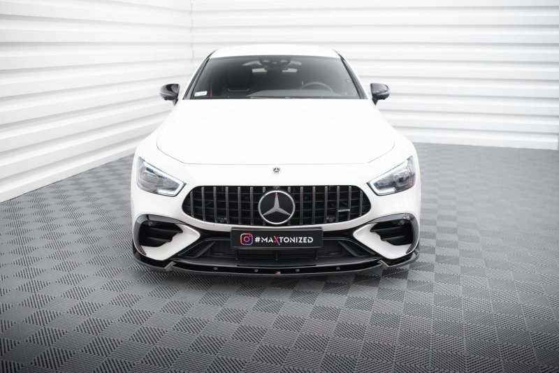 Maxton Front Ansatz V.2 Mercedes-AMG GT 43 4 Door Coupe V8 Styling Package schwarz Hochglanz ME-GT-4D-43-V8-FD2-G