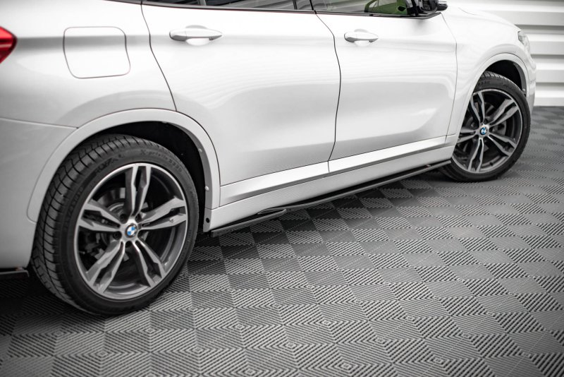 Maxton Seitenschweller Ansatz für BMW X1 M-Paket F48 schwarz Hochglanz BM-X1-48-MPACK-SD1-G
