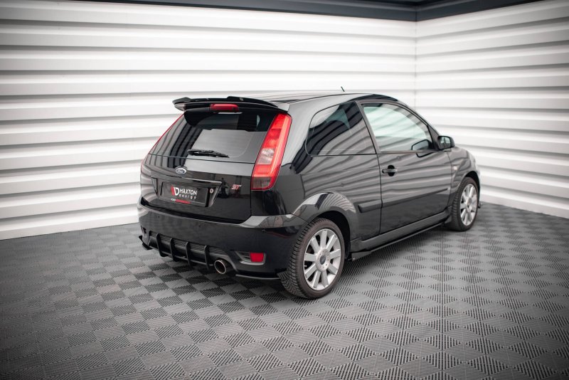 Maxton Street Pro Heck Ansatz Flaps Diffusor +Flaps für Ford Fiesta ST Mk6 schwarz Hochglanz FOFI6STCNC-RSD1BRB+RSF1-G
