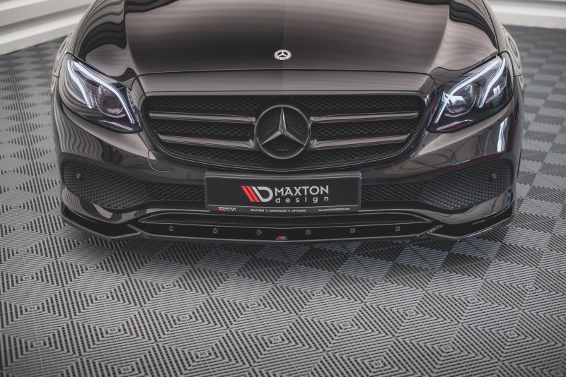 Maxton Front Ansatz für Mercedes-Benz E W213 schwarz Hochglanz ME-E-213-FD1-G