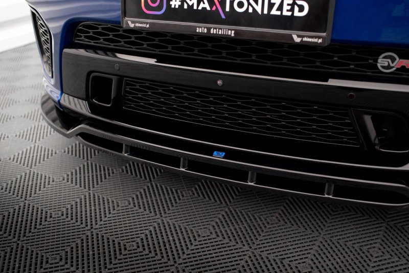 Maxton Front Ansatz V.2 für Land Rover Range Rover Sport SVR Mk2 schwarz Hochglanz LR-RR-SPORT-2-SVR-FD2G+FD2R-G