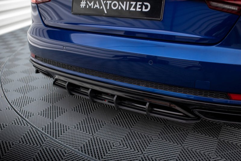 Maxton Street Pro Heckschürze für Audi A4 Competition B9 AUA4B9COMPCNC-RS1B+BRBI