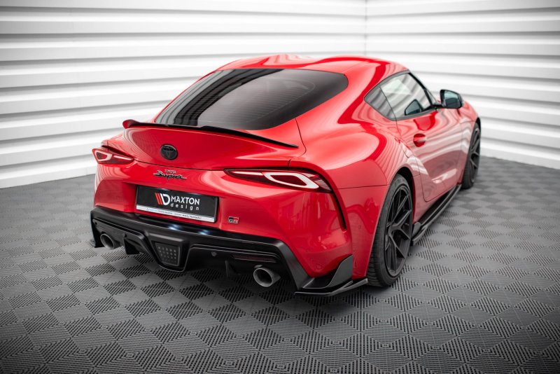 Maxton Heck Ansatz Flaps Diffusor V.3 für Toyota Supra Mk5 schwarz Hochglanz TO-SU-5-RSD3-G