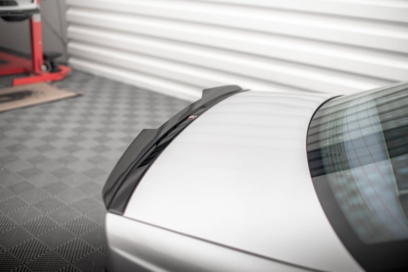 Maxton Spoiler CAP Abrisskante V.2 BMW 3er Coupe E46 schwarz Hochglanz BM-3-46-C-CAP2-G