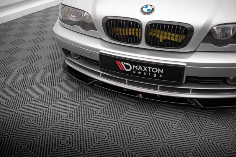 Maxton Front Ansatz V.3 BMW 3er Coupe E46 schwarz Hochglanz BM-3-46-C-FD3-G