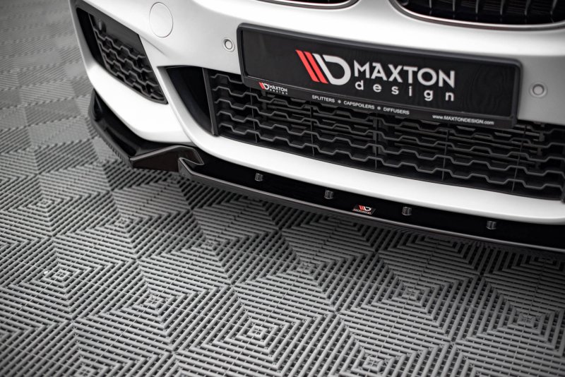 Maxton Front Ansatz V.2 für BMW X1 M-Paket F48 schwarz Hochglanz BM-X1-48-MPACK-FD2-G