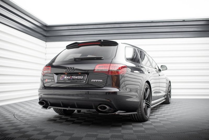 Maxton Spoiler CAP für Audi RS6 Avant C6 schwarz Hochglanz AU-RS6-C6-CAP1-G