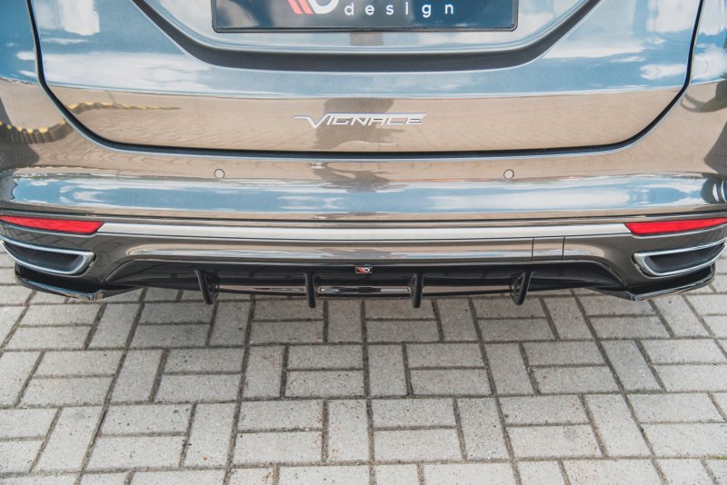 Maxton Diffusor Heck Ansatz für Ford Mondeo Vignale Mk5 Facelift schwarz Hochglanz FO-MO-5F-VG-RS1-G