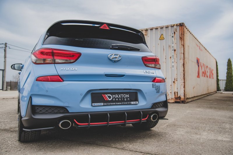 Maxton Racing Heckschürze V.1 für Hyundai I30 N Mk3 Hatchback HYI303NCNC-RS2B