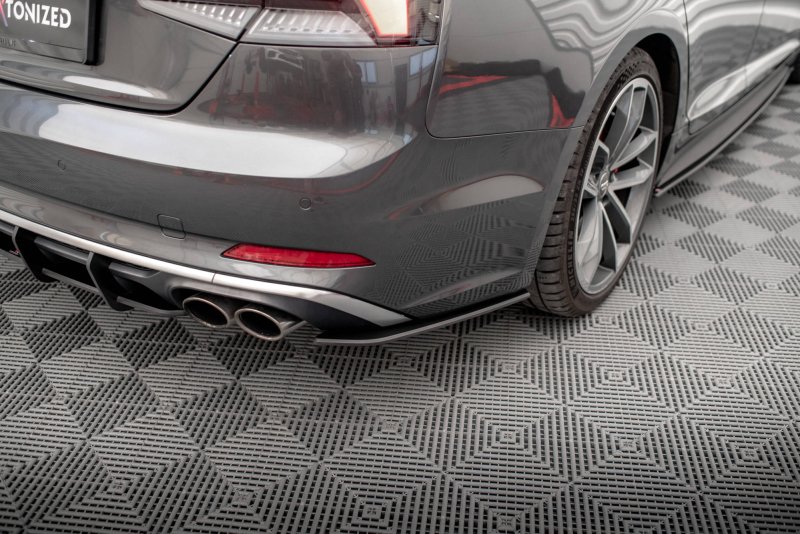 Maxton Street Pro Heck Ansatz Flaps Diffusor für Audi S5 Sportback F5 AUS52CNC-RSD1BRB