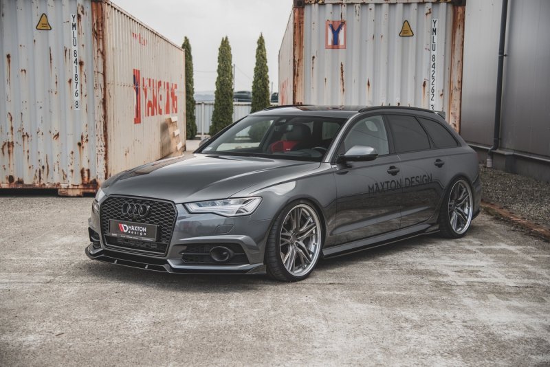 Maxton Seitenschweller Ansatz für Audi S6 / A6 S-Line C7 FL AU-S6-C7F-FSD1