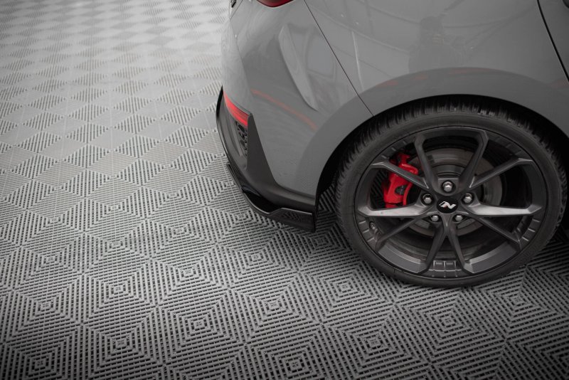 Maxton Heck Ansatz Flaps Diffusor V.6 Hyundai I30 N Hatchback Mk3 Facelift schwarz Hochglanz HY-I30-3F-N-RSD6-G