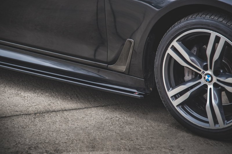 Maxton Seitenschweller Ansatz für BMW 7 M-Paket G11 schwarz Hochglanz BM-7-11-MPACK-SD1-G