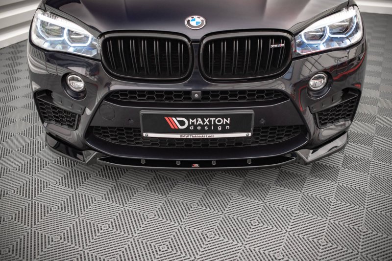 Maxton Front Ansatz V.1 für BMW X5 M F15 schwarz Hochglanz BM-X5M-15-FD1-G