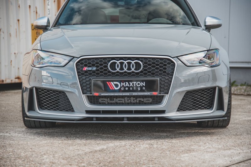 Maxton Racing Front Ansatz für passend für Audi RS3 8V Sportback AURS38VCNC-FD3B