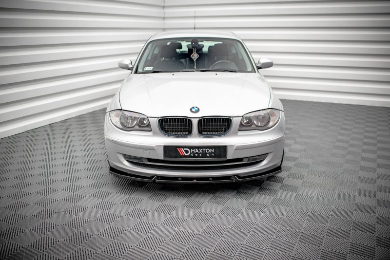 Maxton Front Ansatz V.3 BMW 1er E81 Facelift schwarz Hochglanz BM-1-81F-FD3-G