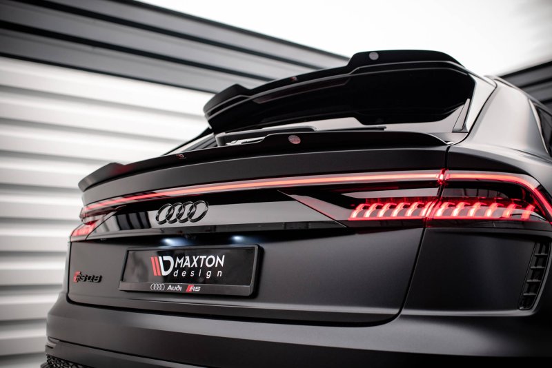 Maxton Niedriger Spoiler CAP für Audi RSQ8 Mk1 schwarz Hochglanz AU-RSQ8-1-CAP2-G