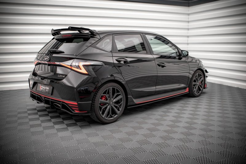 Maxton Seitenschweller Ansatz für Hyundai I20 N Mk3 schwarz Hochglanz HY-I20-3-N-SD1-G