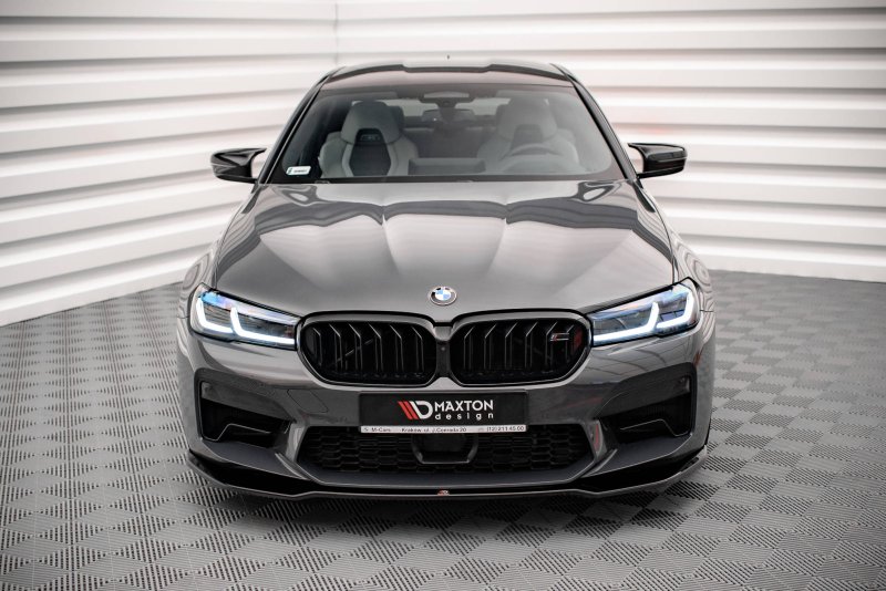 Maxton Front Ansatz V.2 für BMW M5 F90 Facelift schwarz Hochglanz BM-5-90F-M-FD2-G
