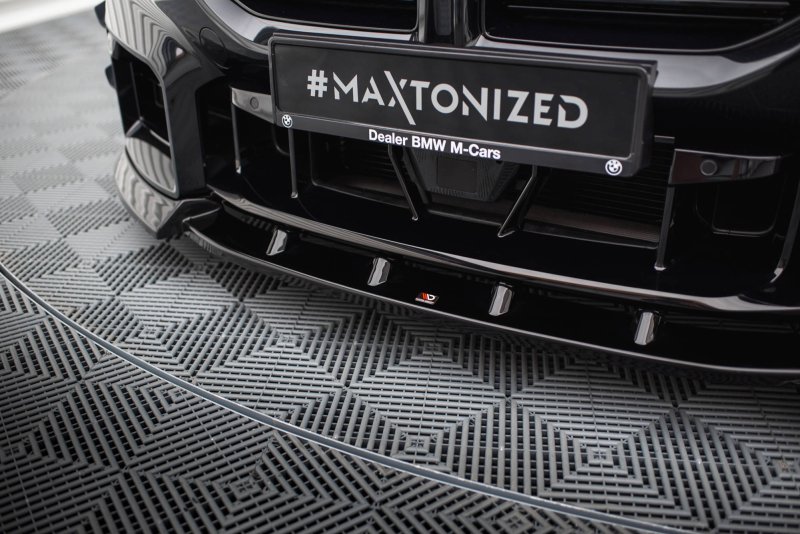 Maxton Front Ansatz V.3 für BMW M2 G87 schwarz Hochglanz BM-M2-G87-FD3-G