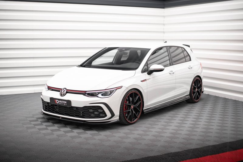 Maxton Front Ansatz V.7 VW Golf GTI / GTE / GTD / R-Line Mk8 schwarz Hochglanz VW-GO-8-GTI-FD7-G