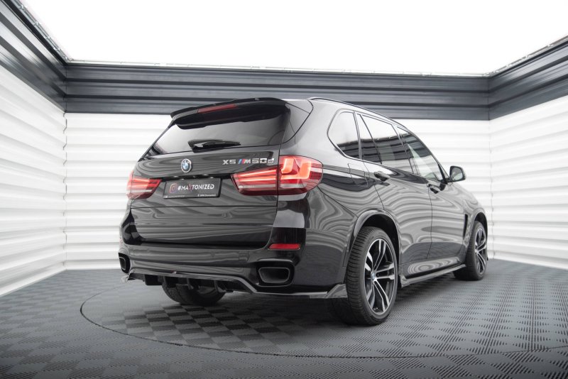 Maxton Mittlerer Cup Diffusor Heck Ansatz BMW X5 M-Paket F15 schwarz Hochglanz BM-X5-15-M-RD1G+RD2-G