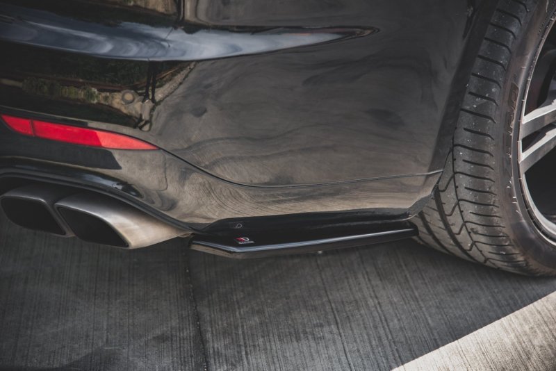 Maxton Heck Ansatz Flaps Diffusor für Porsche Panamera Turbo 970 Facelift schwarz Hochglanz PO-PA-970-T-RSD1-G