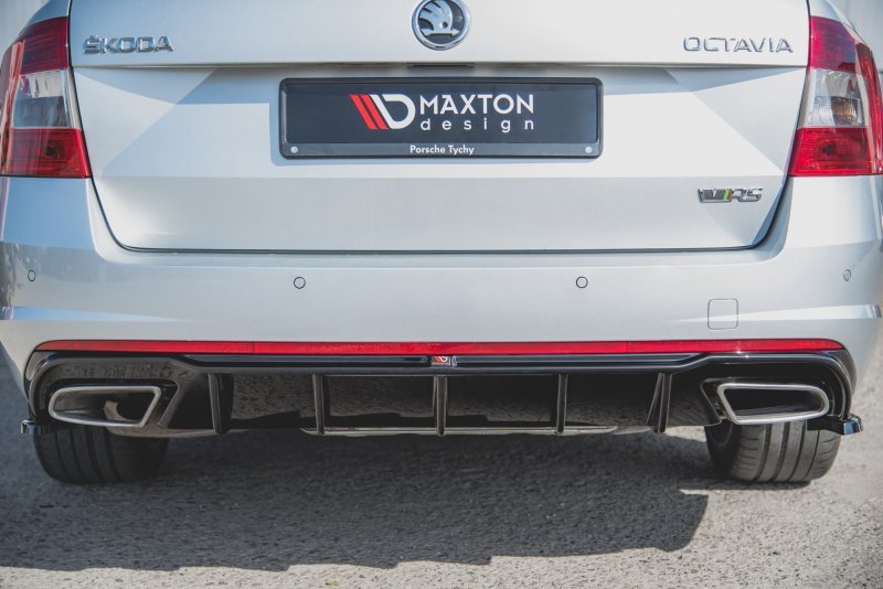 Maxton Diffusor Heck Ansatz V.2 für Skoda Octavia RS Mk3 / Mk3 FL Hatchback / Kombi SK-OC-3-RS-RS2G+RS2RG-ON