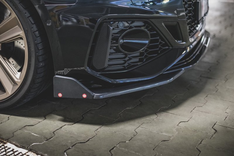 Maxton Front Ansatz +Flaps für V.1 Audi RS5 F5 Facelift AU-RS5-2F-FD1G+FS