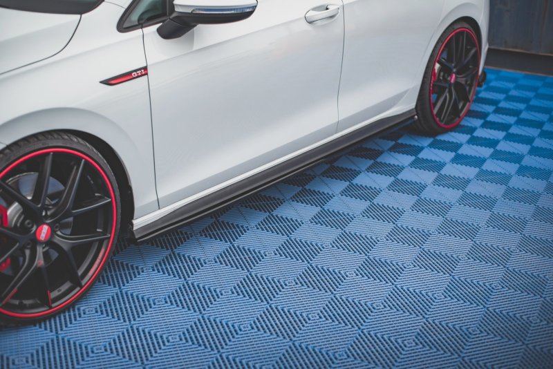 Maxton Seitenschweller Ansatz für Volkswagen Golf 8 GTI schwarz Hochglanz VW-GO-8-GTI-SD1-G