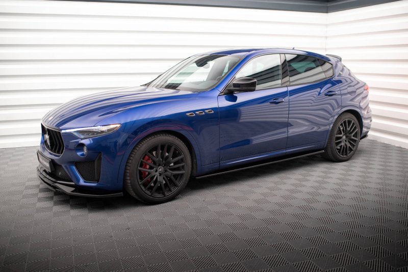 Maxton Seitenschweller Ansatz für Maserati Levante GTS Mk1  schwarz Hochglanz MS-LE-1-GTS-SD1-G