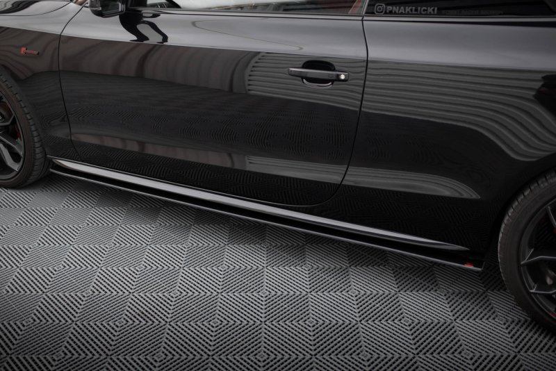 Maxton Street Pro Seitenschweller Ansatz Audi A5 / A5 S-Line / S5 Coupe / Cabrio 8T / 8T Facelift AUS51CNC-SD1B
