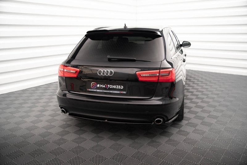 Maxton Heck Ansatz Flaps Diffusor V.2 Audi A6 Avant C7 schwarz Hochglanz AU-A6-C7-AV-RSD2-G