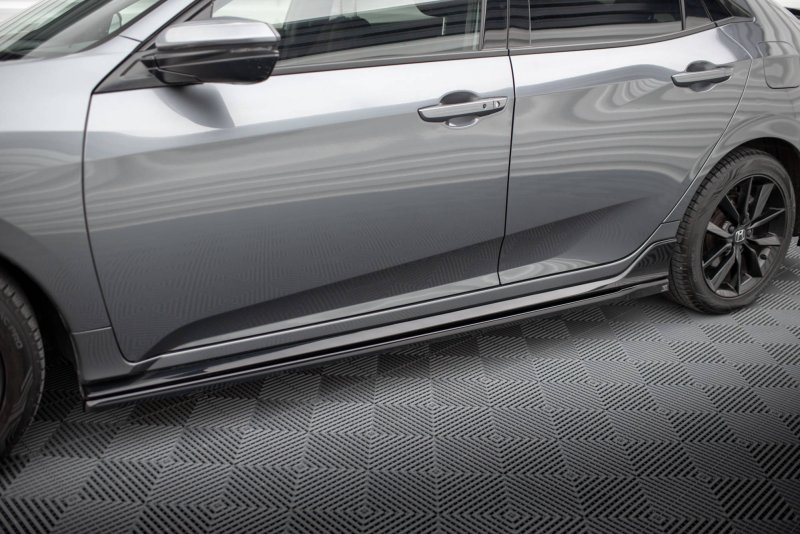 Maxton Seitenschweller Ansatz für Honda Civic Sport Mk 10 schwarz Hochglanz HO-CI-10-SPORT-SD1-G