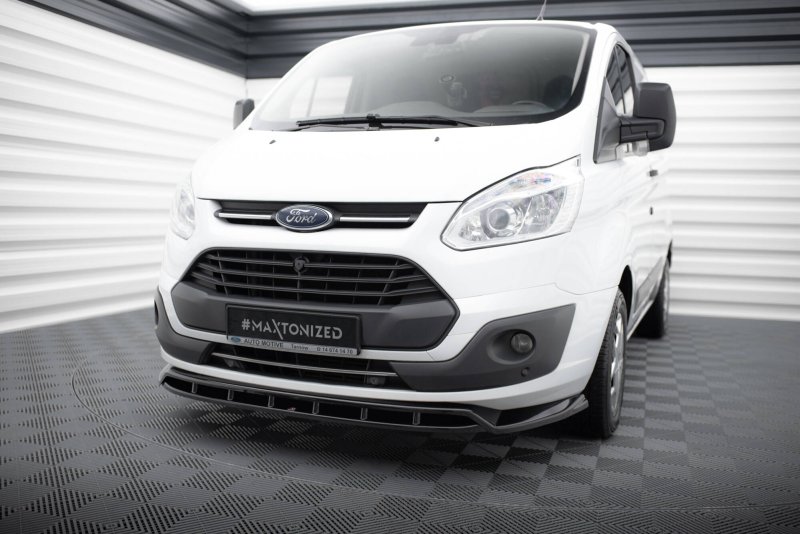 Maxton Front Ansatz Ford Transit Custom Mk1 schwarz Hochglanz FO-TRC-1-FD1G+FD1R-G