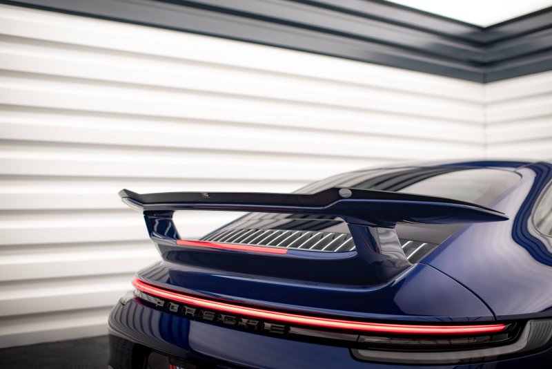 Maxton Spoiler CAP für Porsche 911 Carrera Aero 992 schwarz Hochglanz PO-911-992-CA-AERO-CAP1-G