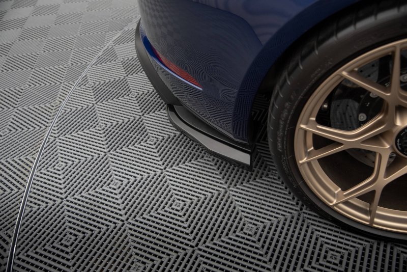 Maxton Heck Ansatz Flaps Diffusor Porsche 718 Cayman GT4 RS 982c schwarz Hochglanz PO-CA-718-GT4-RS-RSD1-G