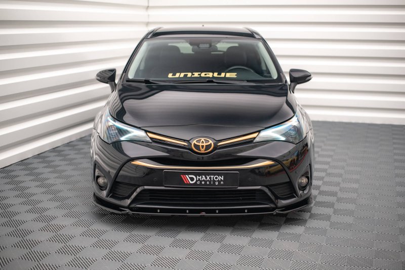 Maxton Front Ansatz V.2 für Toyota Avensis Mk3 Facelift schwarz Hochglanz TO-AV-3F2-FD2-G