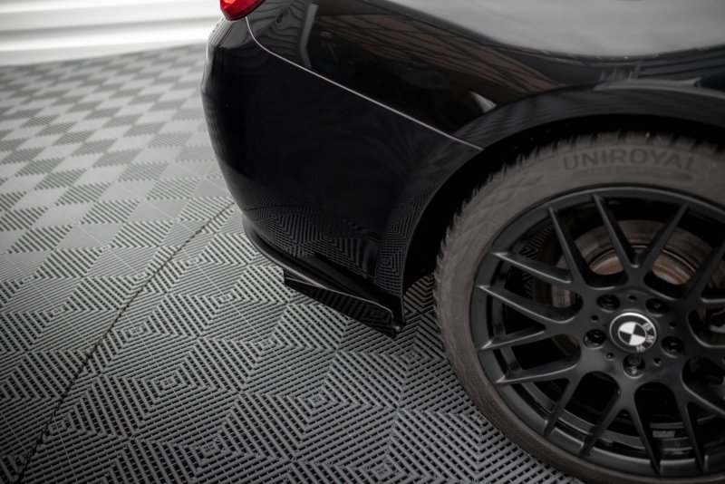 Maxton Hintere Seiten Flaps für BMW 4er Gran Coupe F36 schwarz Hochglanz BM4F36GCCNC-RSF1-G
