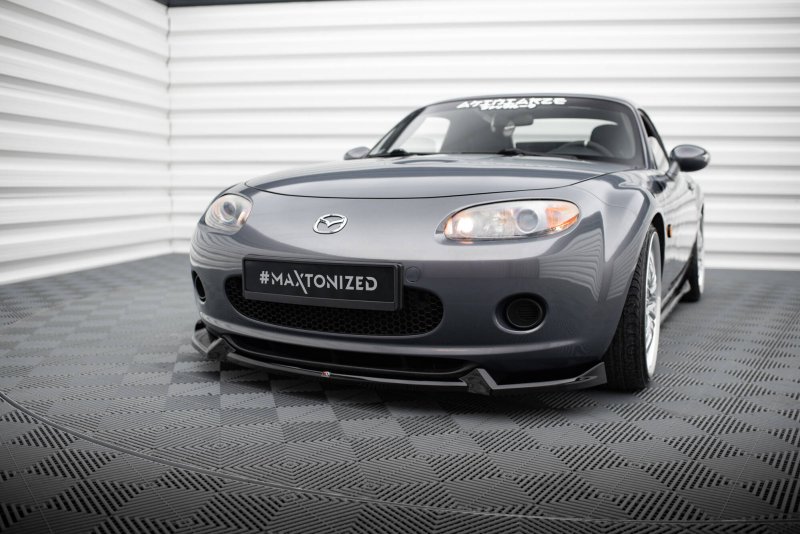 Maxton Front Ansatz V.2 Mazda MX5 NC (Mk3) schwarz Hochglanz MA-MX5-3-FD2-G