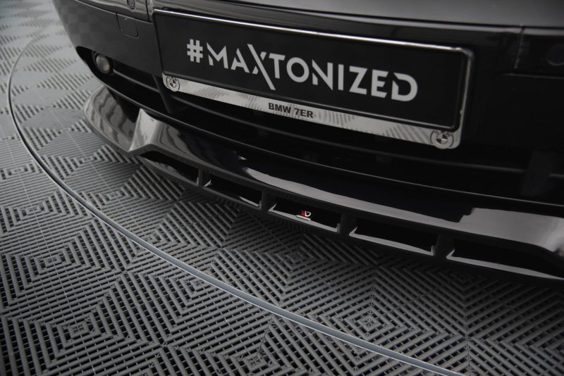 Maxton Front Ansatz BMW 7 E65 schwarz Hochglanz BM-7-65-FD1G+FD1R-G