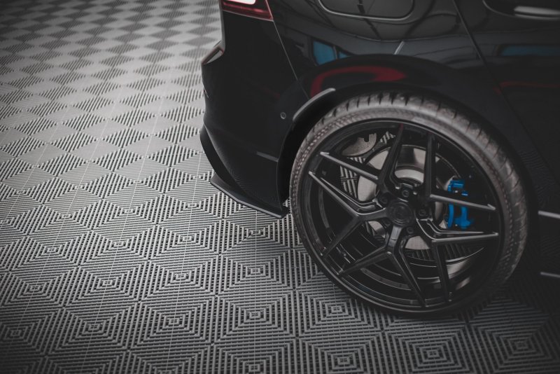 Maxton Street Pro Heck Ansatz Flaps Diffusor für Volkswagen Golf R Mk8 VWGO8RCNC-RSD1BRB