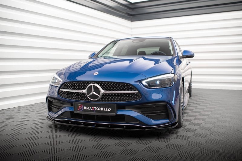 Maxton Front Ansatz V.2 für Mercedes-Benz C AMG-Line W206 schwarz Hochglanz ME-C-206-AMGLINE-K-FD2-G