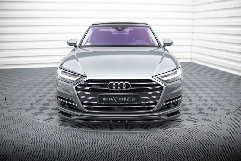 Maxton Front Ansatz Audi A8 D5 schwarz Hochglanz AU-A8-D5-FD1G+FD1R-G