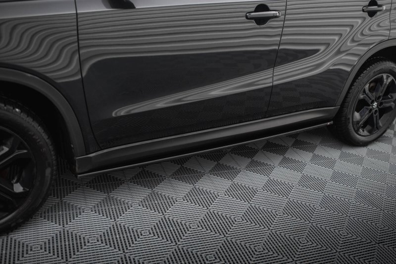 Maxton Seitenschweller Ansatz Suzuki Vitara S Mk2 schwarz Hochglanz SZ-VI-3-S-SD1-G