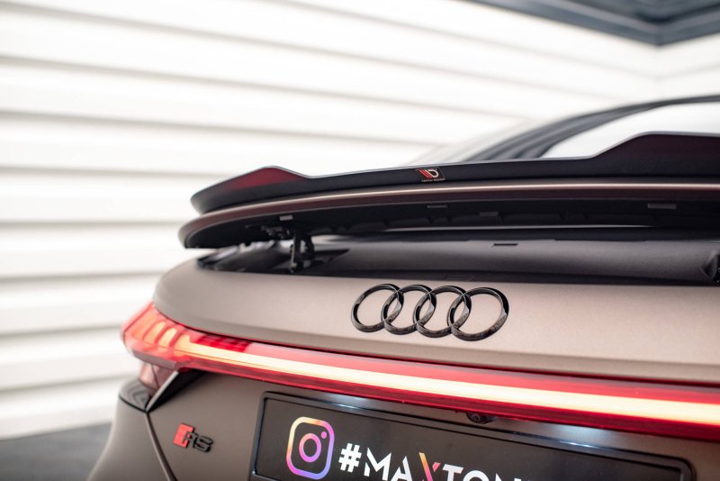 Maxton Spoiler CAP für Audi e-Tron GT / RS GT RS Mk1 schwarz Hochglanz AU-ETRON-1-RS-CAP1-G
