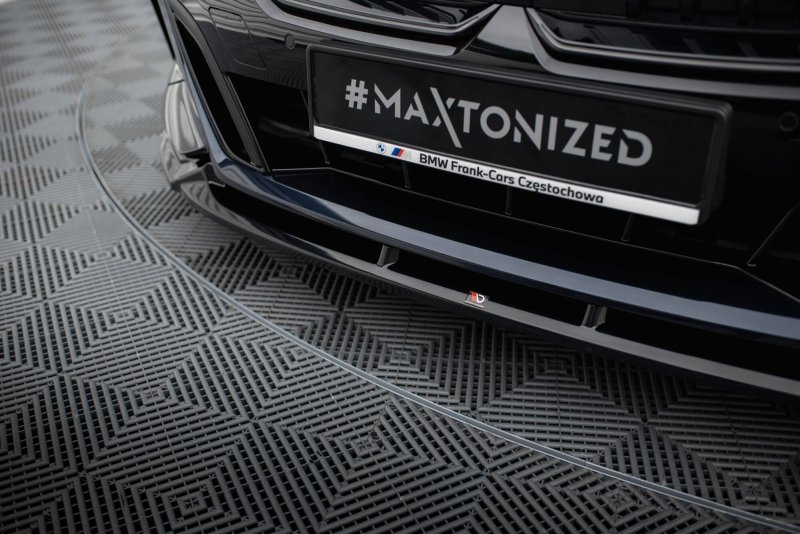 Maxton Front Ansatz V.1 BMW 5er / i5 M-Paket G60 schwarz Hochglanz BM-5-G60-MPACK-FD1-G