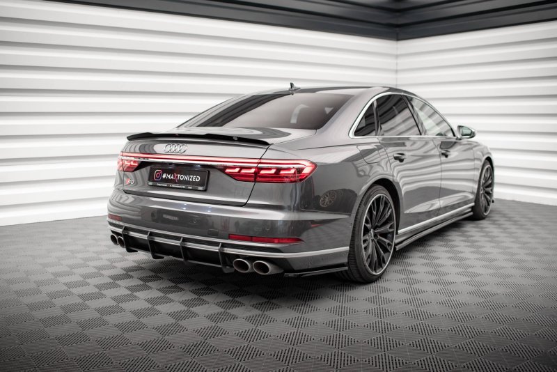 Maxton Spoiler CAP für Audi S8 / A8 / A8 S-Line D5 schwarz Hochglanz AU-S8-D5-CAP1-G