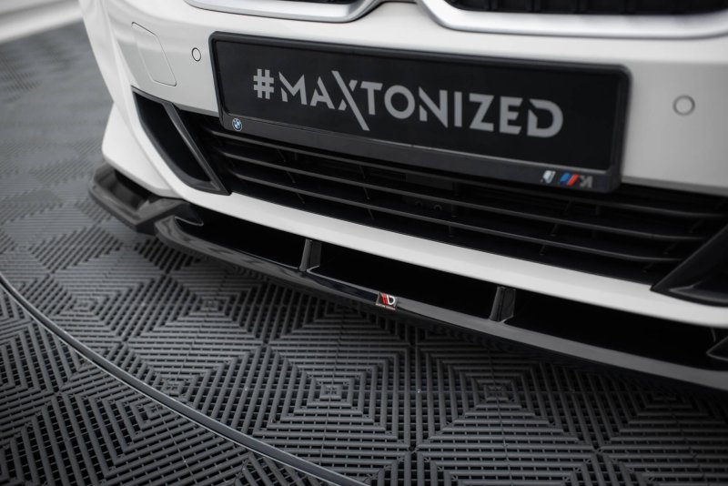 Maxton Front Ansatz BMW 3er Limousine / Touring G20 / G21 Facelift schwarz Hochglanz BM-3-21F-FD1-G